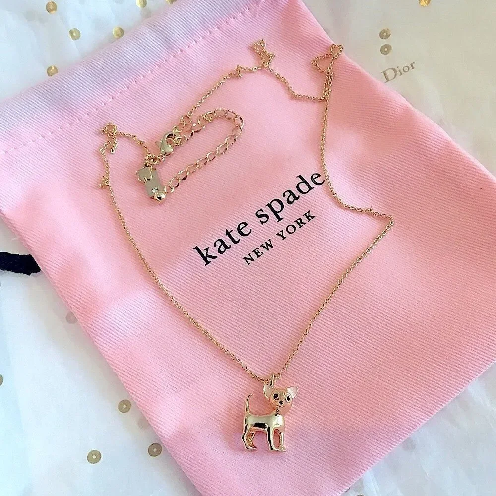 NEW KATE SPADE YO QUIERO TACO CHIHUAHUA NECKLACE
